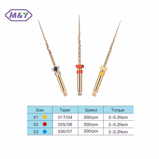 Dental Medical Niti Material Endodontic 06 Taper Files Belident HS Files 25# with CE
