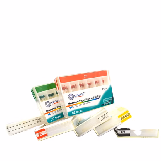 Gapdent 06 Taper Dental Paper Point Clinic Disposable Filling Material Absorbent Paper Points Gutta Percha Points
