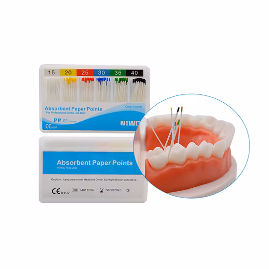 Dental Filling Material Paper Point Absorbent Paper Points (F taper)