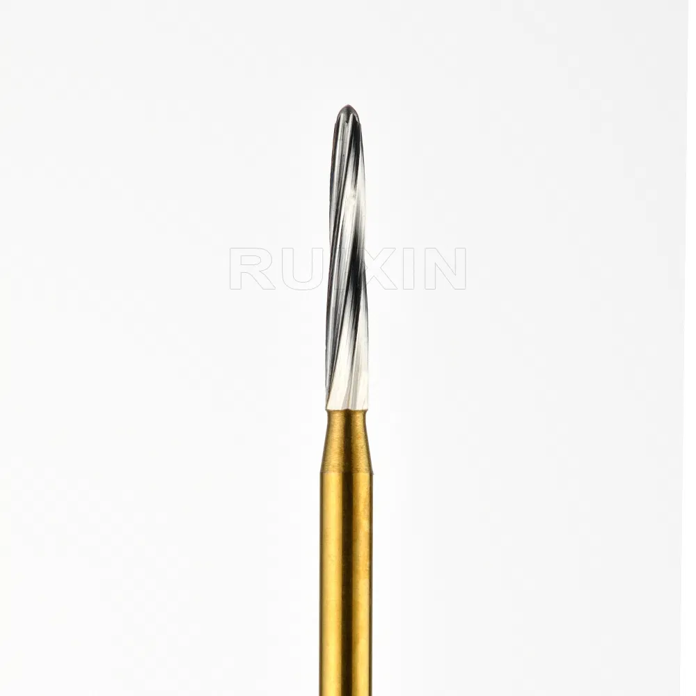 High Speed Dental Cutting Tool FG Shank Safe End Endodontic Titanium Carbide Bur Endo